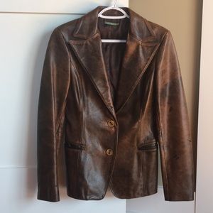 VTG Leather Jacket | Brown